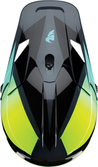 Casca MotoCross Sector Fader Multicolor Verde
