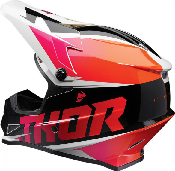 Casca MotoCross Sector Fader Multicolor Portocaliu