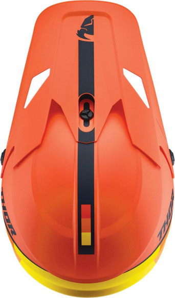 Casca MotoCross Sector Racer Multicolor Portocaliu