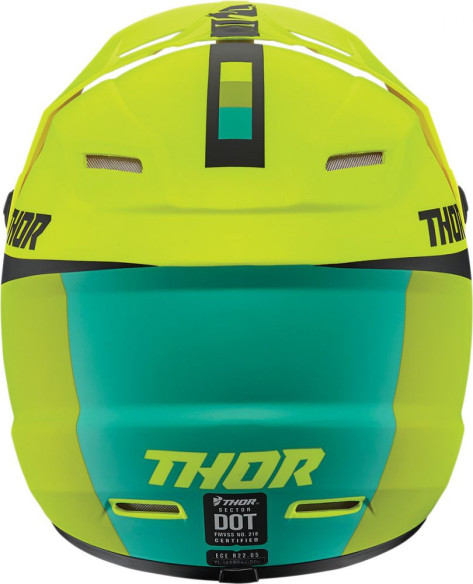 Casca MX Copii Sector Racer Multicolor Galben 2020