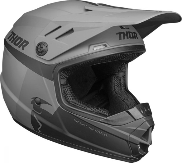Casca MX Copii Sector Racer Negru Mat Gri