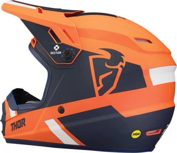 Casca MX Copii Sector Split MIPS Multicolor Portocaliu