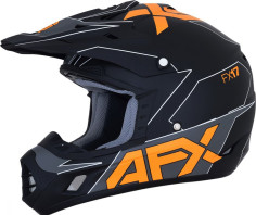 Casca Enduro FX-17 Matte Black Orange
