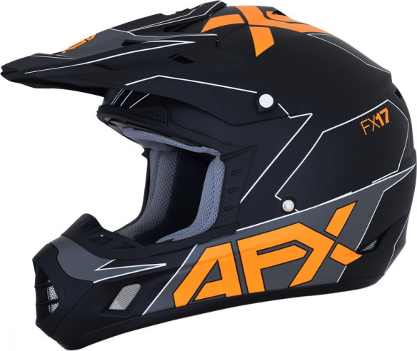 Casca Enduro FX-17 Matte Black Orange