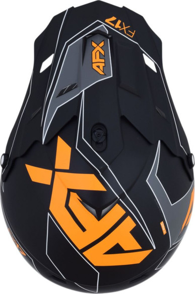 Casca Enduro FX-17 Matte Black Orange