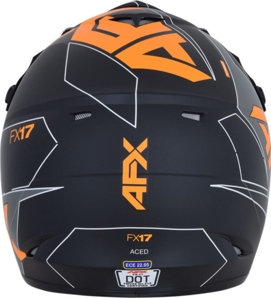 Casca Enduro FX-17 Matte Black Orange