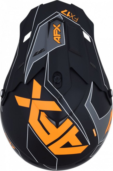 Casca Enduro FX-17 Matte Black Orange
