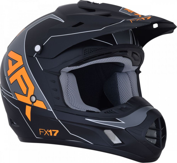 Casca Enduro FX-17 Matte Black Orange