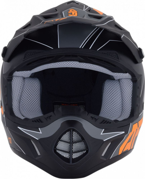 Casca Enduro FX-17 Matte Black Orange