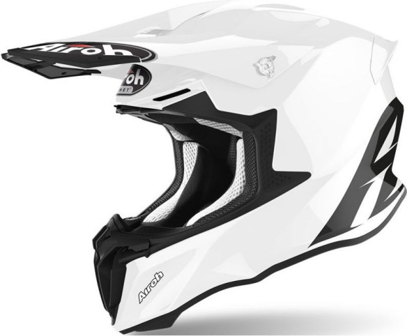 Casca Moto Enduro Twist 2.0 Alb Lucios