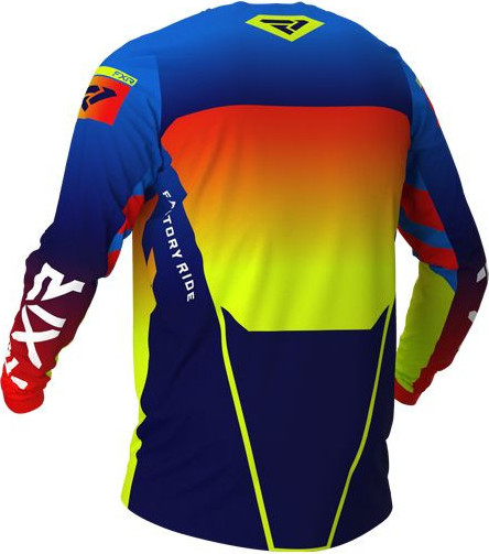Tricou MX Copii Pro StretchBlue Hi Vis Red 2021