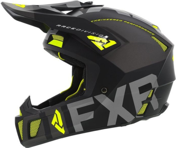 Casca Moto Enduro Clutch Evo Black Char Hi Vis