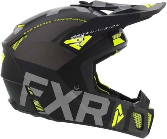 Casca Moto Enduro Clutch Evo Black Char Hi Vis