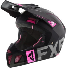 Casca Moto Enduro Clutch Evo Black Char Elec Pink