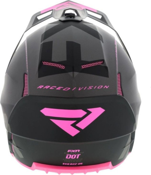 Casca Moto Enduro Clutch Evo Black Char Elec Pink