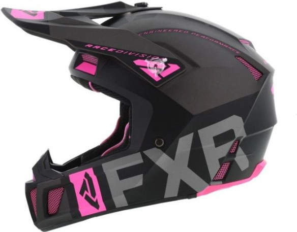 Casca Moto Enduro Clutch Evo Black Char Elec Pink
