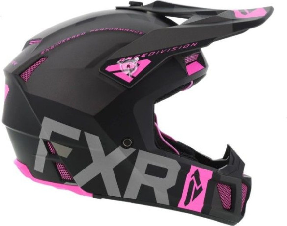 Casca Moto Enduro Clutch Evo Black Char Elec Pink