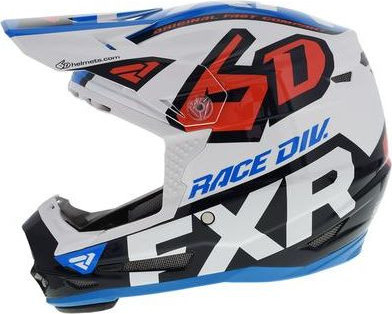 Casca Enduro Copii 6D ATR-2Y Youth Wht Navy Blue Nuke Red