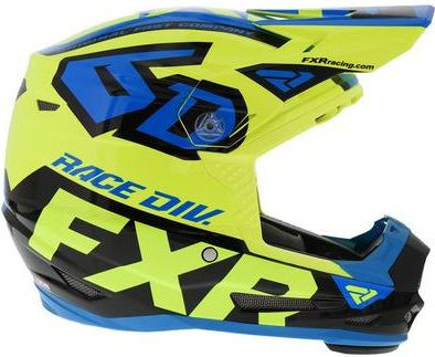 Casca MX Copii 6D ATR-2Y Youth Hi-Vis Blue Black 2020