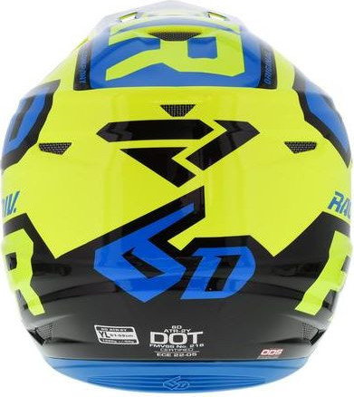 Casca MX Copii 6D ATR-2Y Youth Hi-Vis Blue Black 2020