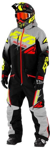 Combinezon Non-Insulated CX Lite Blk Grey Hi Vis Nuke Red 2021