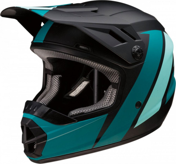 Casca Enduro Copii Rise Evac Negru Verde 2020