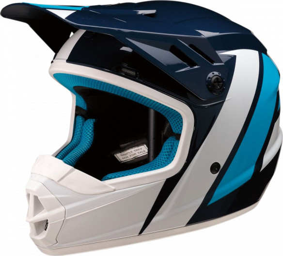 Casca Enduro Copii Rise Evac Albastru Alb