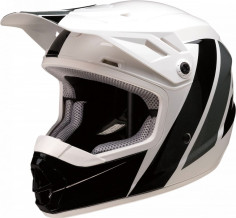 Casca Enduro Copii Rise Evac Alb Negru Gri