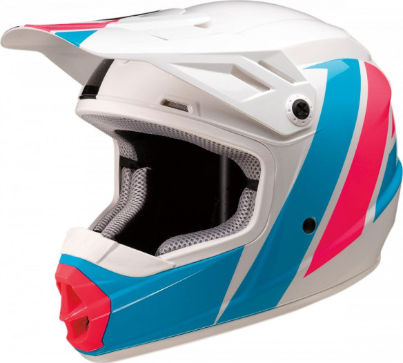 Casca MX Copii Rise Evac White Pink Blue 2020