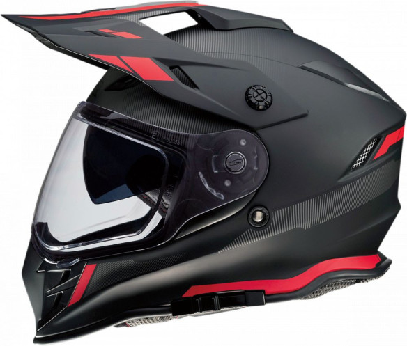Casca ATV Range Uptake Negru Rosu