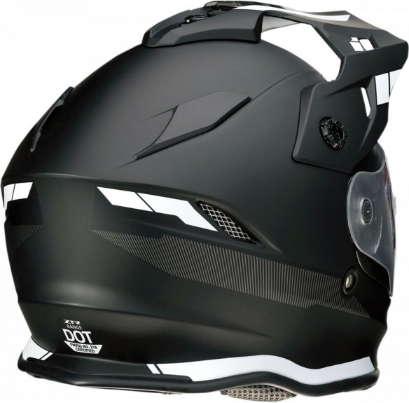 Casca ATV Range Uptake Negru Alb