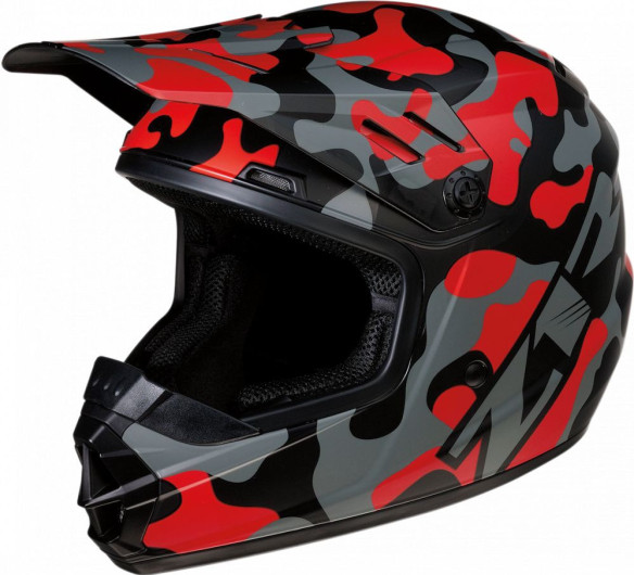 Casca MX Copii Rise Camo Rosu 2020