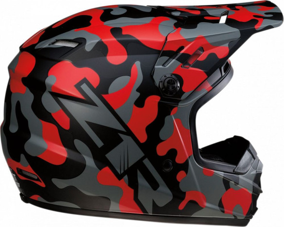 Casca MX Copii Rise Camo Rosu 2020