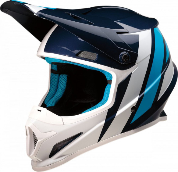 Casca MX Rise Evac Albastru Alb 2020