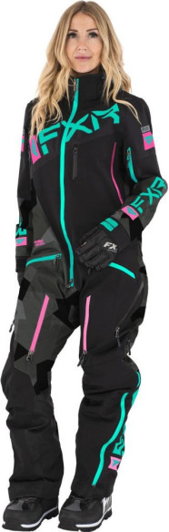 Combinezon Dama Insulated Ranger Instinct Blk Char Camo Mint E Pink 2021