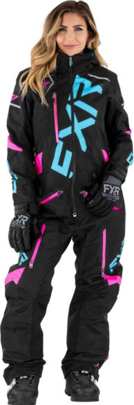 Combinezon Dama Insulated CX F.A.S.T Black Sky Blue Elec Pink 2021