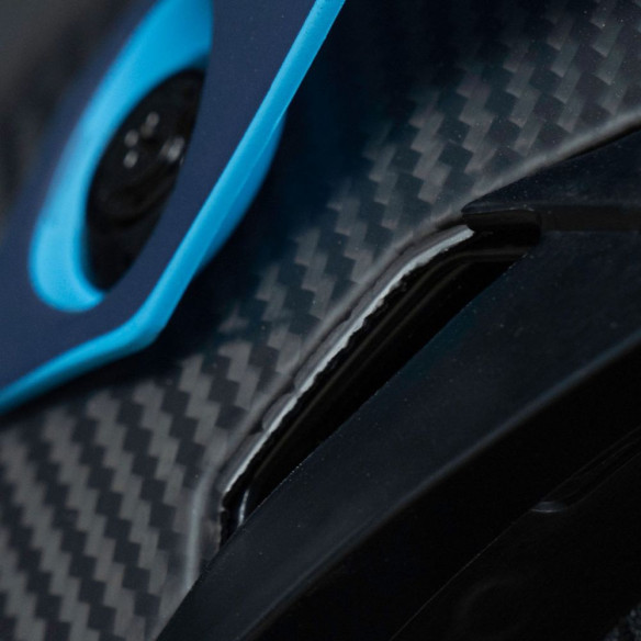 Casca Snowmobil Altitude 2.0 Carbon Fiber 3K ECE Hi Flow Cyan Navy