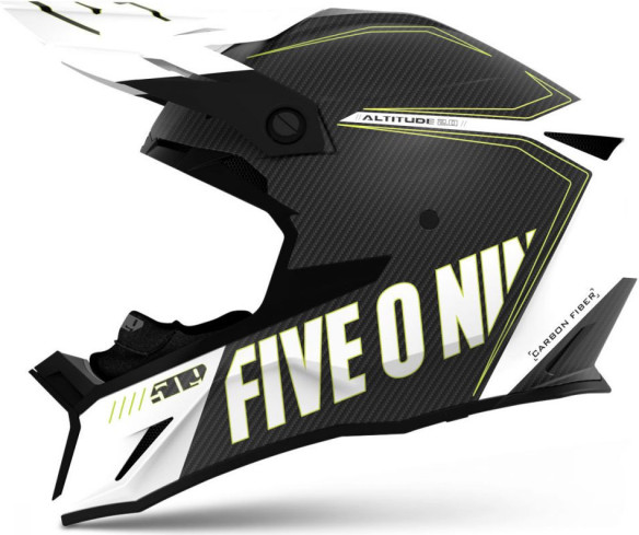 Casca Snowmobil Altitude 2.0 Carbon Fiber 3K ECE Hi Flow Storm Chaser Gloss 2022