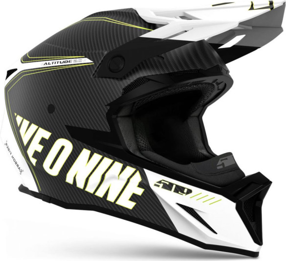 Casca Snowmobil Altitude 2.0 Carbon Fiber 3K ECE Hi Flow Storm Chaser Gloss 2022