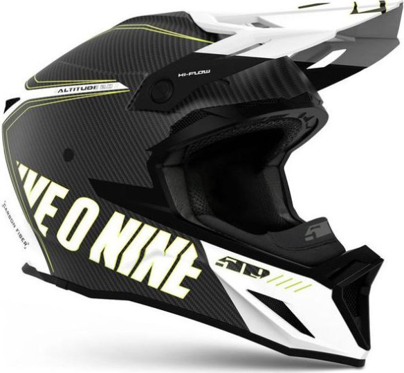 Casca Snowmobil Altitude 2.0 Carbon Fiber 3K ECE Hi Flow Storm Chaser Gloss 2022