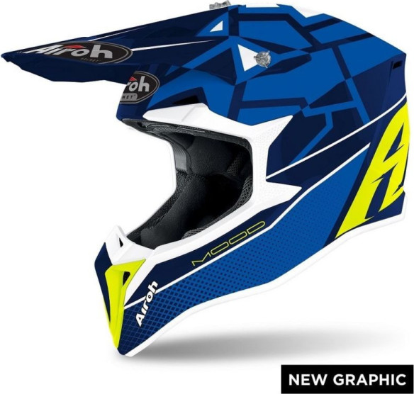 Casca Moto MX WRAAP MOOD BLUE GLOSS 2021