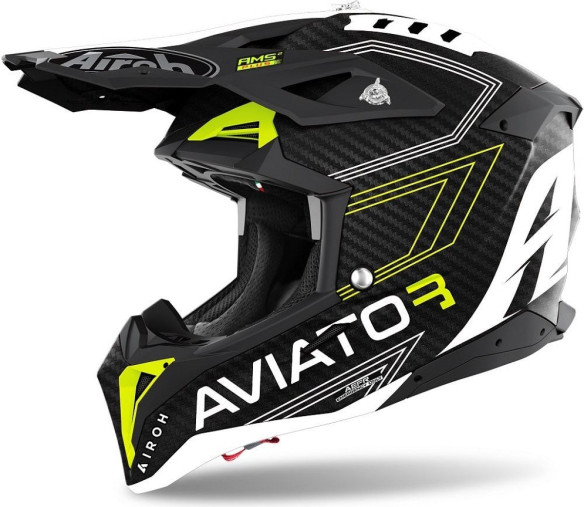 Casca Moto Enduro AVIATOR 3 PRIMAL YELLOW MATT
