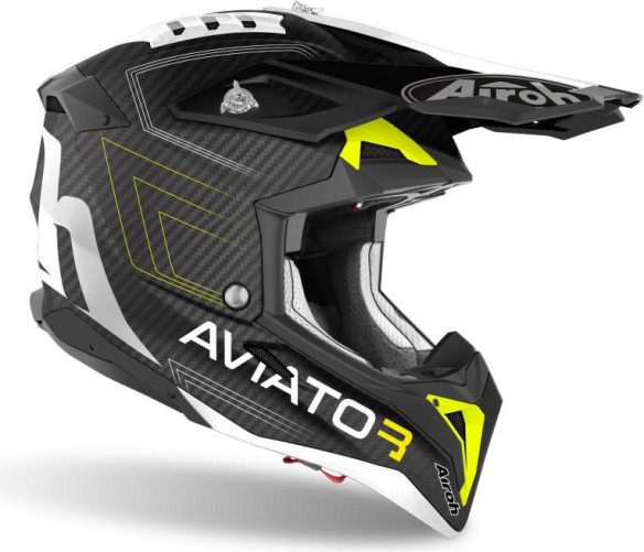 Casca Moto Enduro AVIATOR 3 PRIMAL YELLOW MATT