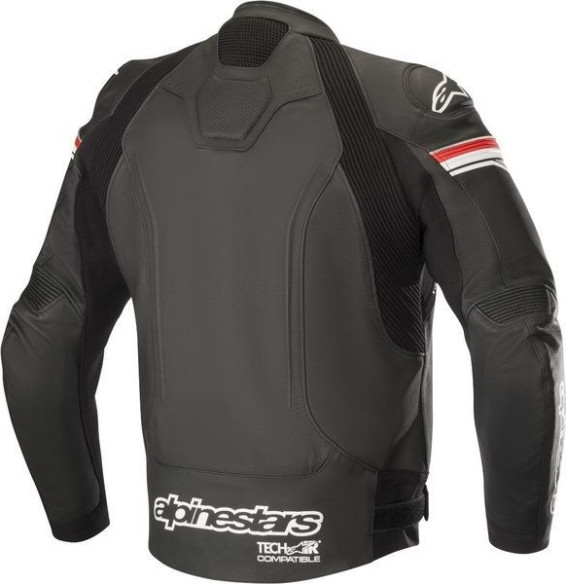 Geaca Moto Piele GP R V2 TECH-AIR Compatible Black White Red