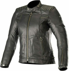 Geaca Moto Dama Piele Gal Negru