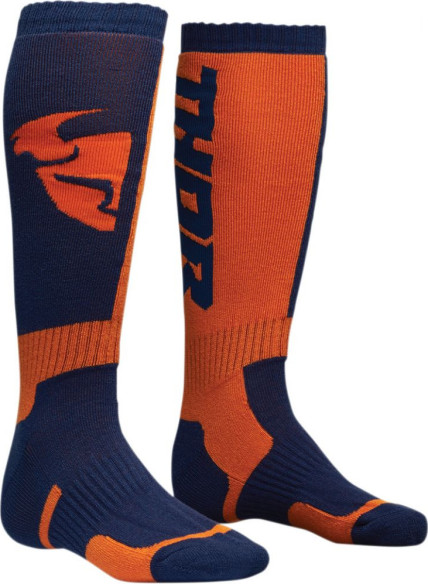 Sosete Moto MX Copii S8 Navy Orange