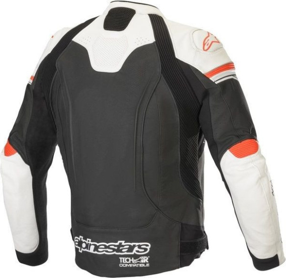 Geaca Moto Piele GP R V2 TECH-AIR Compatible White Black Red