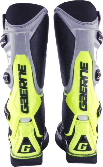 Cizme Moto MX SG12 Gray Yellow Black