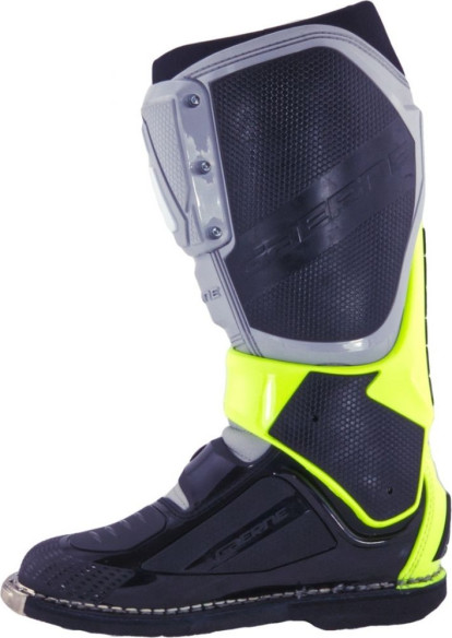 Cizme Moto MX SG12 Gray Yellow Black