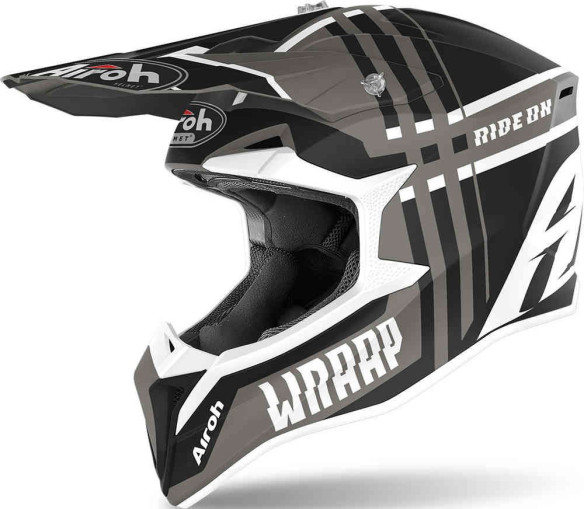 Casca Moto MX Wraap Broken Anthracite Matt 2020